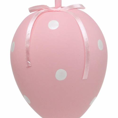 Floristik24 Oeufs à pois, oeufs de Pâques à suspendre, décoration printanière, décoration de Pâques couleurs pastel 4pcs