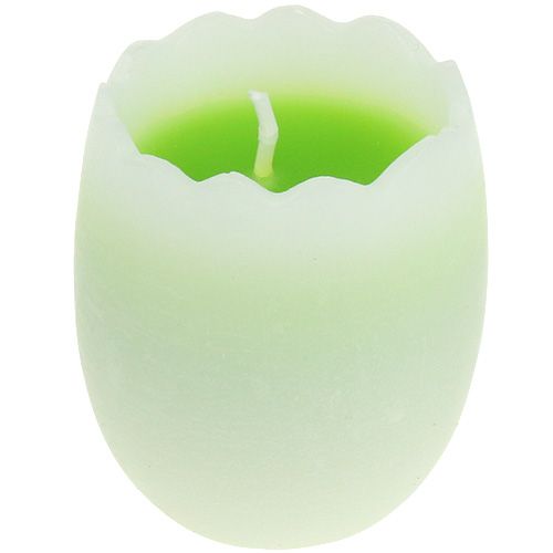 Floristik24 Bougie oeuf vert 5.5cm 3pcs