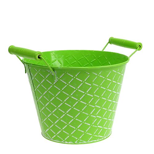 Floristik24 Seau Vert Ø21cm H16cm
