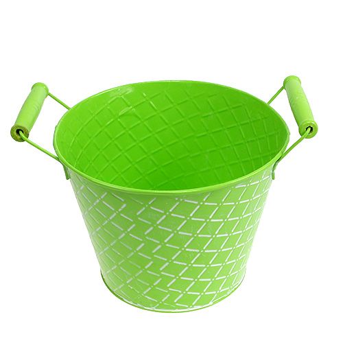 Floristik24 Seau Vert Ø21cm H16cm