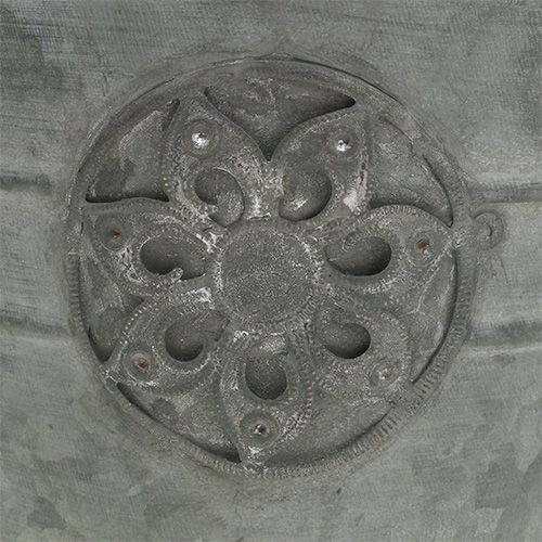 Floristik24 Seau à fleur Ø16cm H15cm zinc