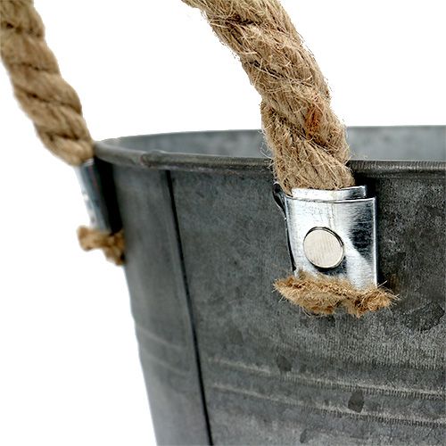Floristik24 Seau antique Ø25cm H24cm 2pcs