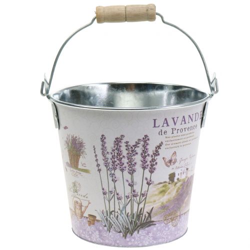 Floristik24 Seau à plantes lavande Ø17cm H16cm