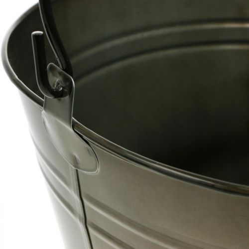 Floristik24 Seau en métal, cache-pot, récipient en métal Ø25cm H21cm