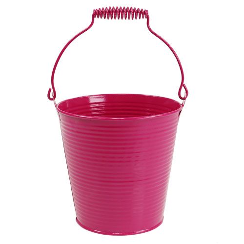 Floristik24 Seau rose Ø21,5cm H19cm