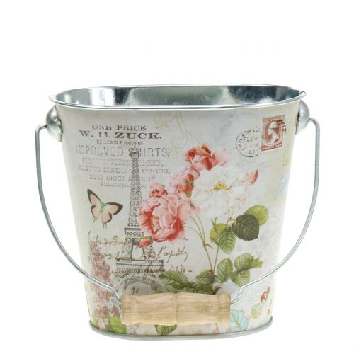 Floristik24 Seau à plantes rose ovale H. 11 cm