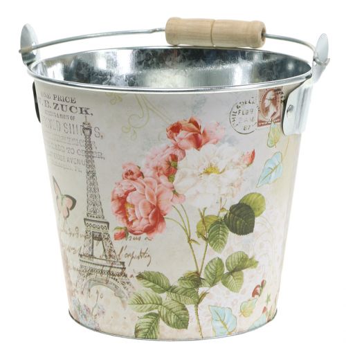 Floristik24 Seau à plantes rose Ø17cm