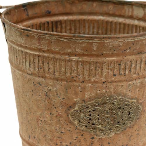 Floristik24 Seau Déco Shabby Chic Vintage Ø12.5cm H12cm