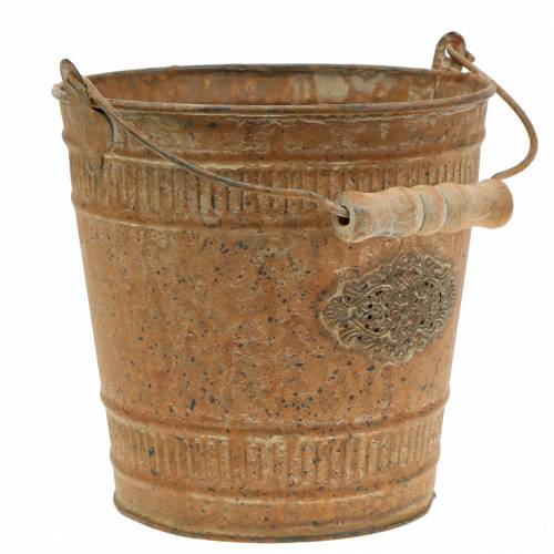 Floristik24 Seau Déco Shabby Chic Vintage Ø12.5cm H12cm