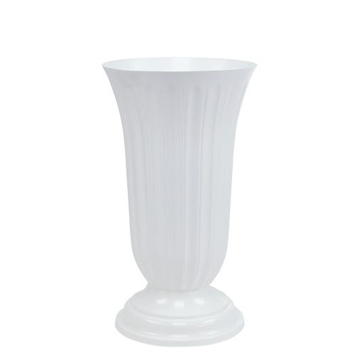 Floristik24 Vase Lilia blanc Ø20cm, 1pc