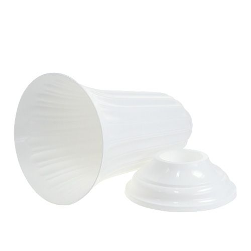 Article Vase Lilia blanc Ø20cm 1 pce