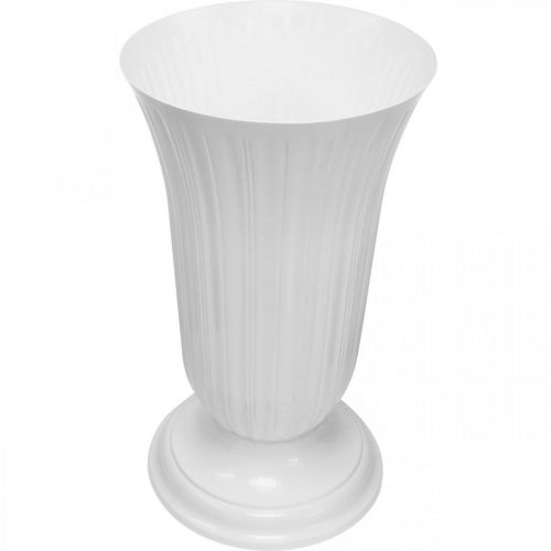 Article Vase plastique blanc Lilia Ø28cm H48cm