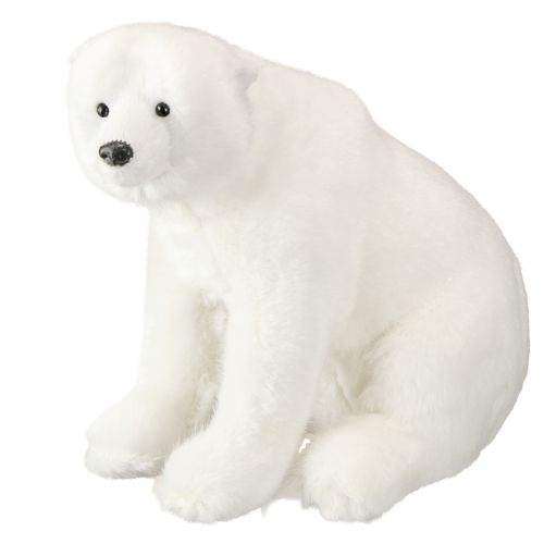 Article Figurines décoratives ours polaires debout et assis blanc 16/20 cm 3 pièces