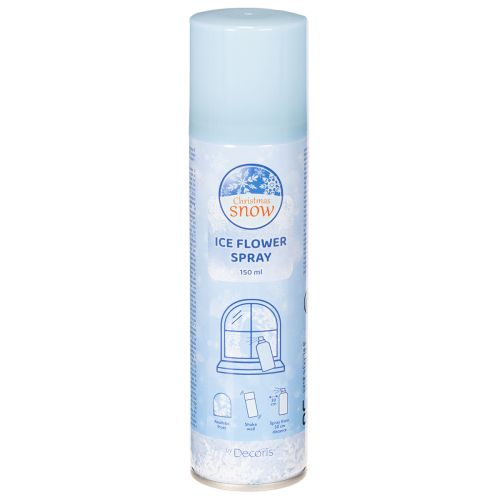 Spray décoratif Fleur de Glace pour fenêtres et décorations hivernales sur verre 150 ml