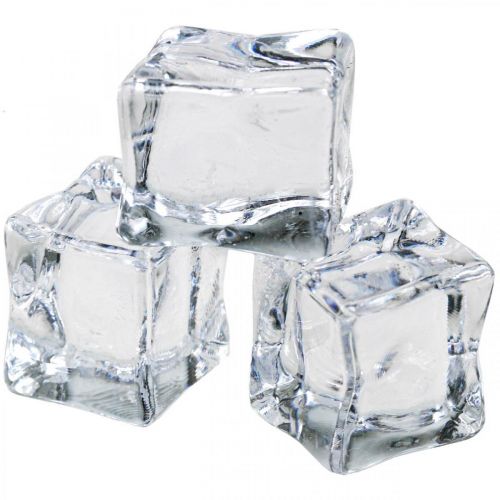 Floristik24 Glaçons artificiels glace décorative transparent 2,5×3×2,5cm 12 pcs
