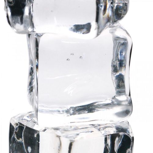 Floristik24 Glaçons décoratifs, décoration d&#39;été, glace artificielle 3cm 6 pcs