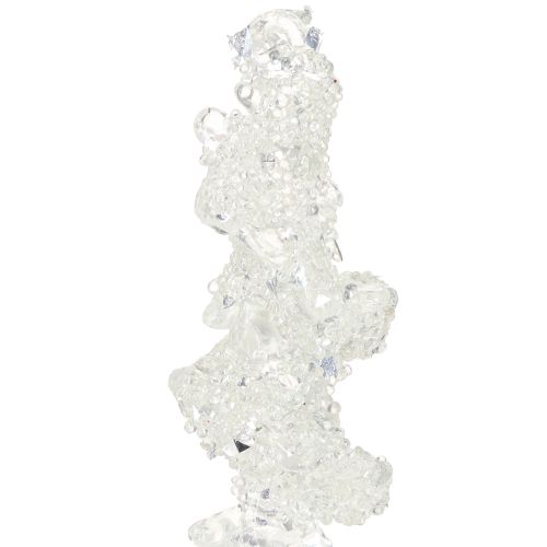 Article Décoration d&#39;arbre à glaçons avec décoration d&#39;hiver pailletée 17,5 cm 4 pièces