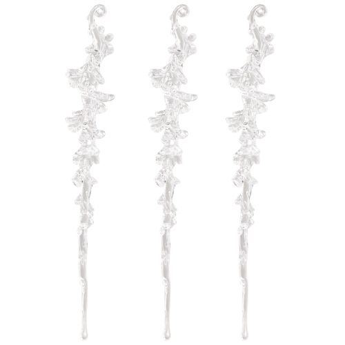 Article Décoration d'hiver décoration de glaçons cintre clair 25cm 3 pièces