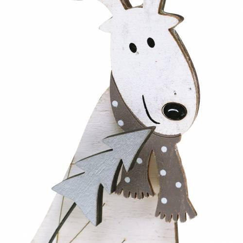 Floristik24 Décoration de Noël Elk 27,5cm 2pcs