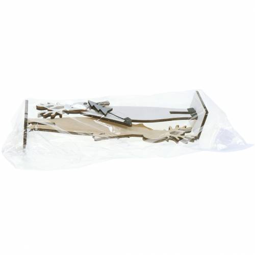 Floristik24 Décoration de Noël Elk 27,5cm 2pcs