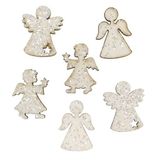 Floristik24 Ange épars avec paillettes 2cm 144p
