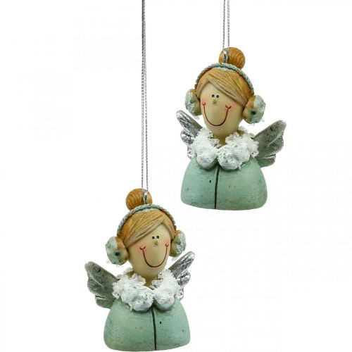 Floristik24 Pendentif ange décoration sapin ange de Noël H5,5cm 8 pièces