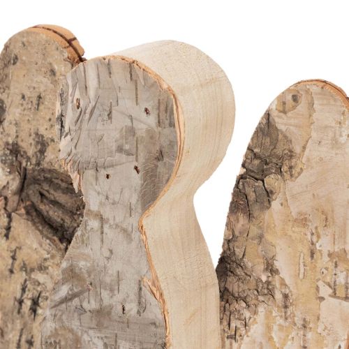 Figurine d'ange en bois et