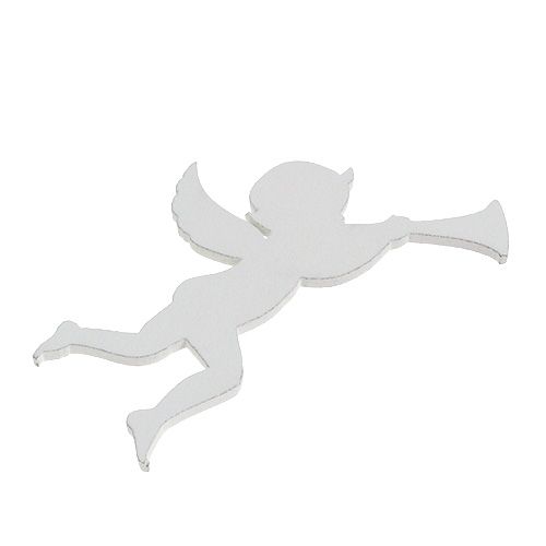Floristik24 Mélange d'anges blanc 3,5cm - 8,5cm 54pcs