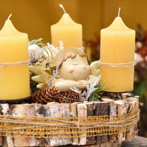 Floristik24 Figurine d'ange décorative Décoration de table de Noël 22,5 × 9,5 × 9cm