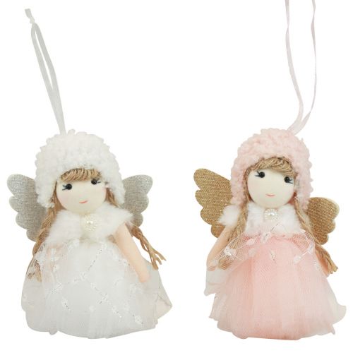 Floristik24 Décoration ange décoration sapin de Noël figurine de Noël tulle H11cm 1pc