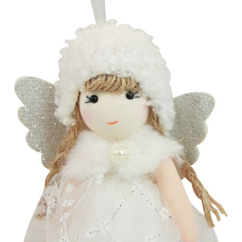 Article Décoration d&#39;ange décoration de sapin de Noël figurine de Noël tulle H11cm 1 pièce