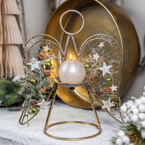 Floristik24 Décoration d'ange décoration de table ange en métal Noël 33×18×37,5cm