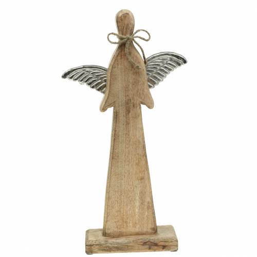 Décoration de noël ange bois H43cm