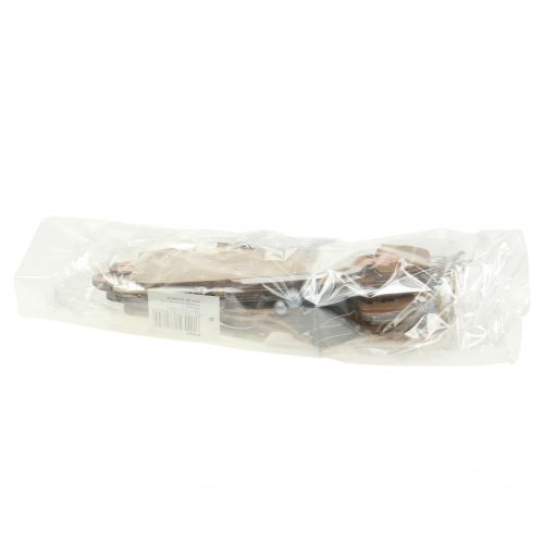 Floristik24 Ange nature, argent à accrocher 20cm 6pcs