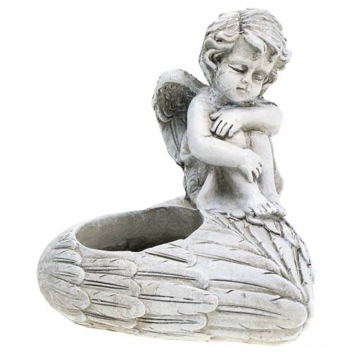 Décoration de tombe photophore ange 10cm 2pcs