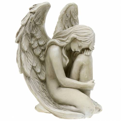 Décoration de tombe ange déco 16,5cm × 12cm H19cm-65606