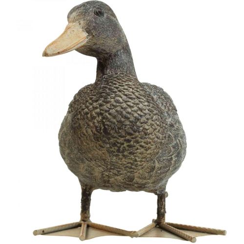 Floristik24 Figurine de jardin Canard Figurine décorative Canard à poser H18cm