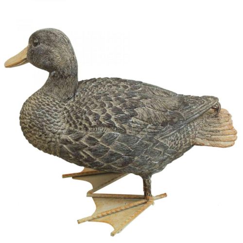 Floristik24 Figurine de jardin Canard Figurine décorative Canard à poser H18cm