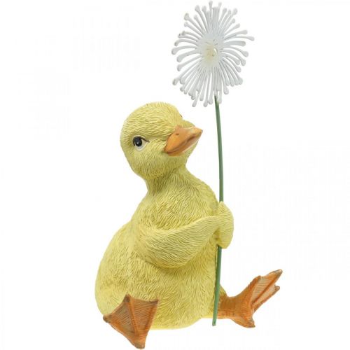 Floristik24 Décoration printanière, canetons au pissenlit, figurine décorative H13,5cm