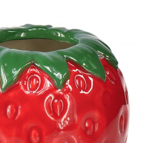 Floristik24 Vase décoratif fraise pot de fleur en céramique Ø8,5cm H8,5cm