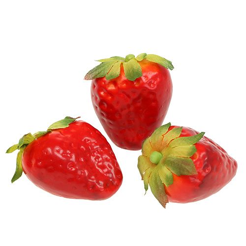 Rouge fraise 5cm dans un filet 12pcs