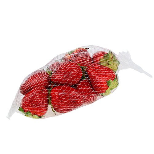 Article Rouge fraise 5cm dans un filet 12pcs
