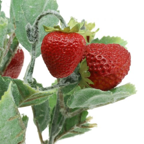 Article Pic à fraise artificiel rouge L30cm
