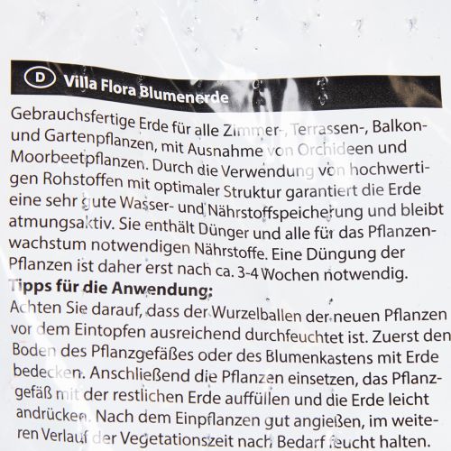 Article Terreau Villa Flora 18 L