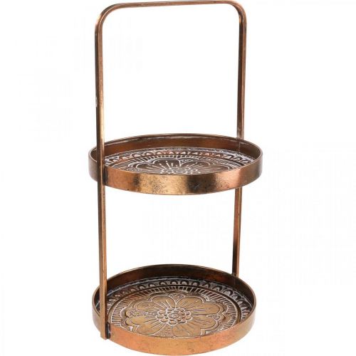 Floristik24 Présentoir à gâteaux vintage plateau décoratif étagère de table métal H53cm Ø28cm