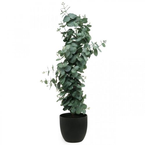 Eucalyptus en pot Plante artificielle Décoration végétale artificielle H87cm