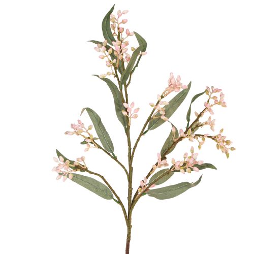 Article Branche d&#39;eucalyptus artificielle, feuilles et bourgeons, 75 cm, 2 pièces