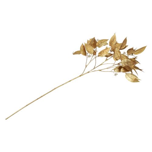 Article Eucalyptus Lancettes Artificielles Branche d'Eucalyptus Or 95cm
