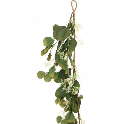 Floristik24 Guirlande artificielle eucalyptus aux chardons déco automne 150cm