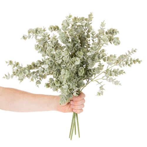 Branche d'eucalyptus artificielle, branche décorative pour vases et bouquets, 49 cm, lot de 4 | Floristik24.be